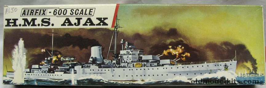 Airfix 1/600 HMS Ajax Light Cruiser, F304S plastic model kit